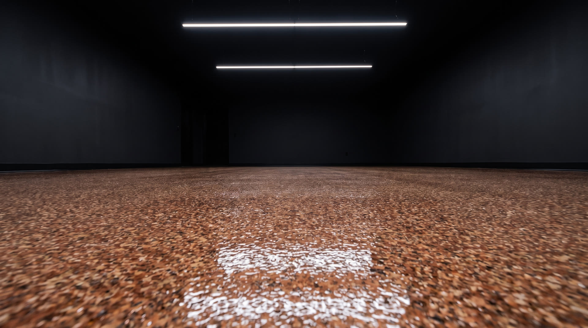 Earth Tones flake epoxy finish