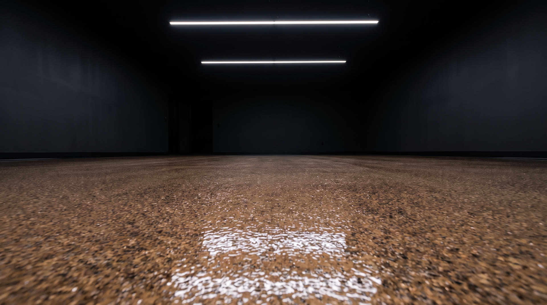 Warm Neutrals flake epoxy finish